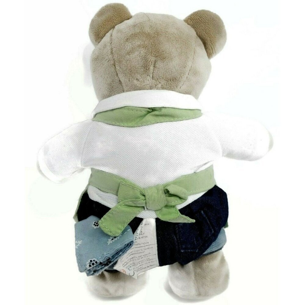 Starbucks Bearista Bear Gardener 10'' Jeans Apron Plush Stuffed Toy 47th Ed 2006 - Picture 3 of 9